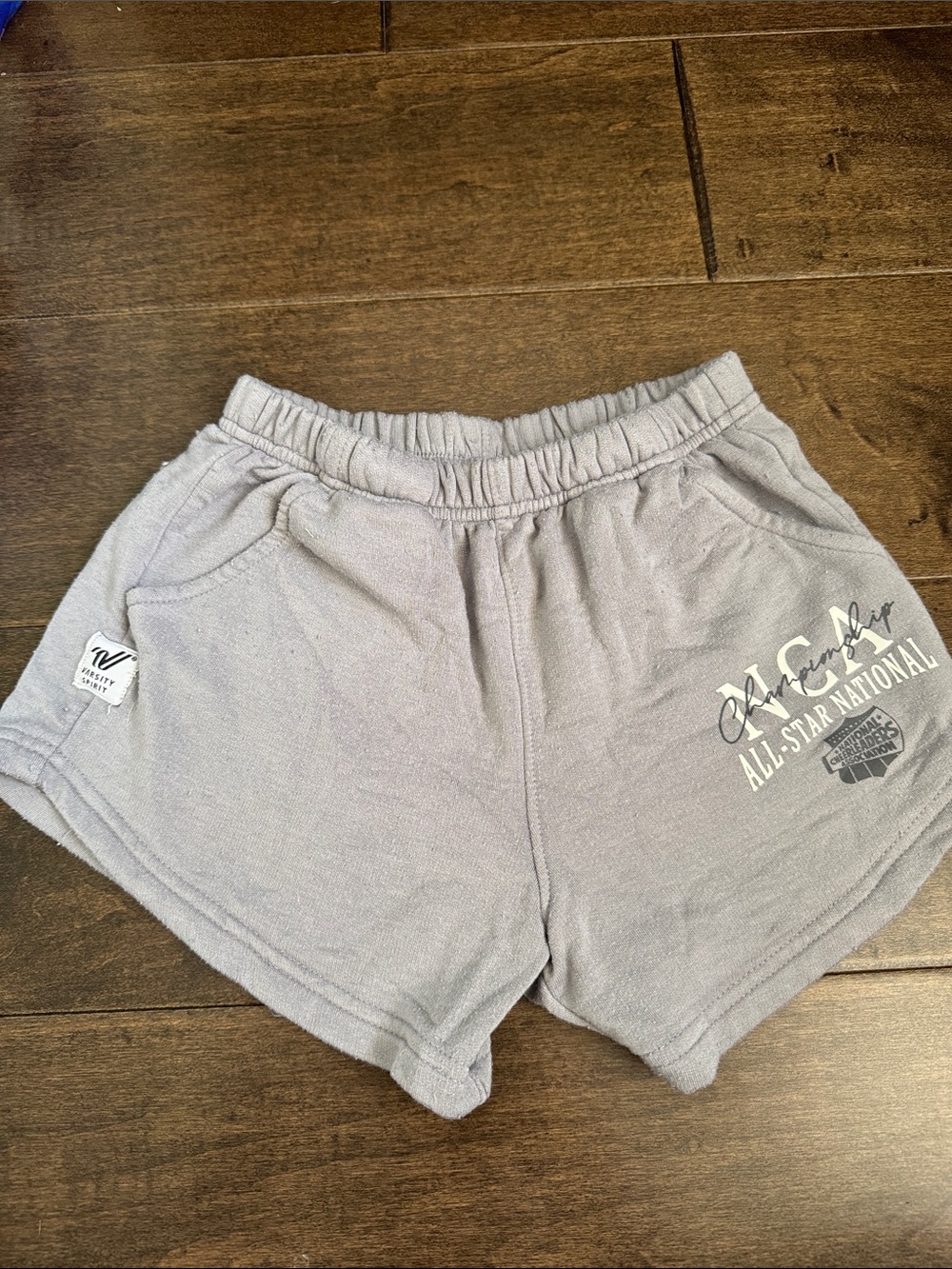 NCA Varsity All-Star National Cheer Gray Girl’s Terry Shorts